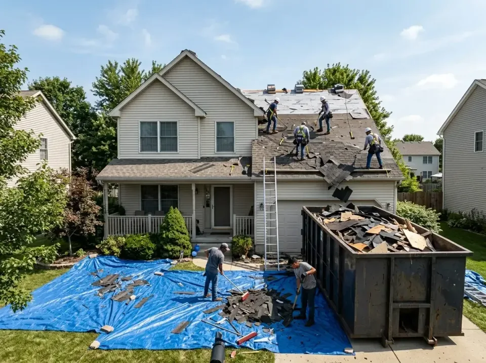 roof-replacement-debris-remova-004 — frequently asked questions, Cheapest Dumpster Rentals in North Liberty, IA